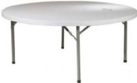 Office Star BT71 Round Resin Multi-Purpose Table, 11.5 x 1.0 mm Leg Tube, 55 mm Table Top Thickness, Durable Construction, Lightweight Sleek Design, Powder-Coated Tubular Frame, Ideal for Indoor or Outdoor Use (BT-71 BT 71) 