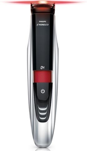 Philips Norelco BT9285/41 Laser-guided beard trimmer, Series 9000; 0.2mm precision settings; Full metal dual-sided trimmer; 60mins cordless use/1h charge with laser guide (BT928541 BT9285/41)