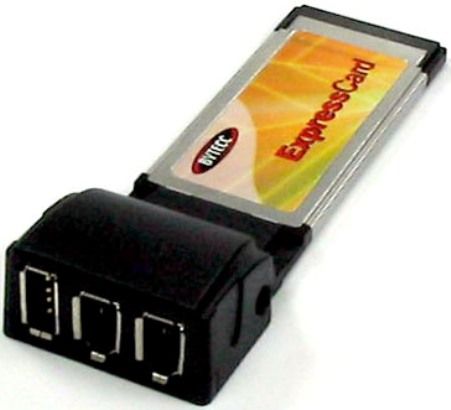 Bytecc BT-ECU2FW Express Card 1394A 2 Ports + USB2.0 1 Port, Compliant with PCI Express base specification 1.0a, Hot-swapping feature allows (dis)connecting devices without powering down system, Os support windows 2000 or above (BTECU2FW BT ECU2FW)