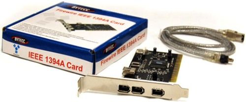 Bytecc BT-FW-310V Firewire 1394A 3+1 Ports PCI Card-VIA CHIPSET, Four Firewire Ports (3 External+1 Internal) Fast 400Mb/Sec, Works on both PC and MAC, 32-bit CRC generator and checker for receive and transmit data, Fully IEEE 1394 (Firewire) Compliance, UPC 837281004249 (BTFW310V BTFW-310V BT-FW310V BT FW 310V)