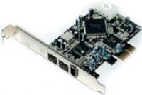 Bytecc BT-PE1394B Two-port 1394B FireWire 800 & 1-port Firewire 400 PCI Express Card, Works with the latest PCI Express interface with one-lane 2.5Gb/s/direction specification, Provides 2 high-speed 1394b (FireWire 800) and 1 1394a (FireWire) ports for multiple 1394b and 1394a device connections with data transfer rates up to 800Mb/s (BTPE1394B BT PE1394B) 