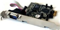 Bytecc BT-PE1S PCIe Serial Card 1 Port, Compliant with PCI Express Base Specification 1.0a, Supports 1 x UART serial port, Buld in 16C550 compatible UART with 16 byte transmit-receive FIFO, Date transfer fate up to 230400bps, 1 x 9 pins serial connectors (BTPE1S BT PE1S) 