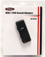 Bytecc BT-US710 USB 7.1-Channel Sound Adapter, Turns 2-channel audio into DVD-quality 7.1-channel sound, Built-in amplifier for rich and powerful sound, Virtual 7.1 channel surround sound provides home-theater quality sound via headphones or stereo speakers, Places speakers to preferred positions without moving actual speakers via speaker shifter utility (BTUS710 BT US710) 