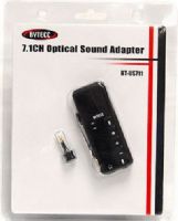 Bytecc BT-US711 Optical Sound Adapter, Optical S/PDIF output provides true 7.1 channel surround sound, Supports AES/EBU, IEC60958, S/PDIF Consumer Formats for Stereo PCM Data at S/PDIF output, Built-in amplifier for rich and powerful sound, Supports EAX 2.0, A3D 1.0, and Microsoft DirectSound 3D, Embedded 16-Bit ADC Input with Microphone Boost (BTUS711 BT US711) 