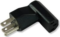 BTX Technologies BTX-PA1024 NEMA/IEC Adapter Angle Up, Black Color; Supply Ends in 1 NEMA 5-15 Plug; Equipment Ends in 1 IEC-60320-C13 Receptacle; Weight 0.1 lbs; UPC N/A (BTX PA1024 BTX PA 1024 BTX-PA-1024) 