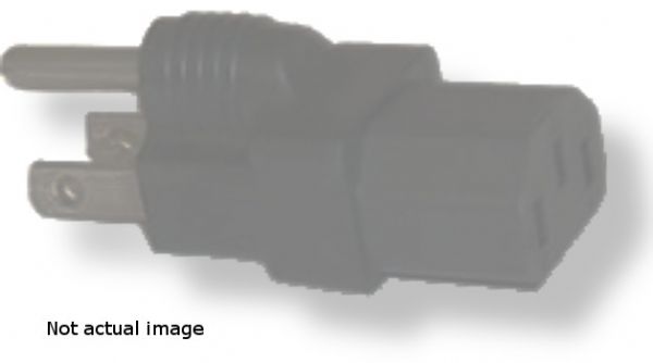 BTX Technologies BTX-PA1006 NEMA/IEC Adapter, Black Color; Supply Ends in 1 NEMA 5-15 Plug; Equipment Ends in 1 IEC-60320-C13 Receptacle; Weight 0.1 lbs; UPC N/A (BTX PA1006 BTX PA 1006 BTX-PA-1006)