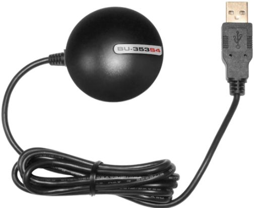USGlobalSat BU-353-S4 USB GPS Receiver, SiRF Star IV, 48-Channel All-In-View Tracking, NMEA 0183, WAAS EGNOS Support, 2.08