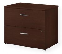 Bush SCF136CSSU Studio C 2 Drawer Lateral File Cabinet, Harvest Cherry; Ships fully assembled for your convenience; Thermally fused laminate finish fends off scratches and stains; Drawers accept legal, letter and A4-size paperwork and lock to protect sensitive information; American made with U.S. and imported parts; Dimensions 35.67" W x 23.35" D x 29.84" H; Weight 133 lbs; UPC 042976109110 (BUSHSCF136CSSU BUSHSCF136-CSSU SCF136 CSSU SCF136CHERRY) 