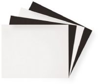 Alvin BW1620-25 Black and White Mat Board 16" x 20"; 25 per box; 0.52 pt thickness; One side black, one side white mat board with a cream colored core; Traditional board for mounting or matting photographs in standard photography sizes; UPC 88354808398 (BW162025 BW-162025 BW-1620-25 ALVINBW162025 ALVIN-BW-162025 ALVIN-BW-1620-25) 
