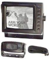 Arm Electronics BW70RVSYS Black & White Rear Vision System, 2 Channels, 7" B/W Monitor, IR Rear Vision Camera, 30' Cable, 380 TV Lines of Resolution, 6 High Inetnsity IR Led's, Rugged IP66 Camera Housing, Auto Electronics Shutter and BLC, Add a 2nd Camera (Optional) (BW-70RVSYS BW70RV-SYS BW70RV BW-70RV) 