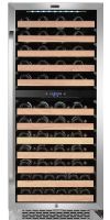 Whynter BWR-0922DZ Built-in Stainless Steel Dual Zone Compressor Wine Refrigerator with Display Rack and LED Display, 92 Bottle Capacity, 0 Can Capacity, 1 Number of Doors, 12 Number of Shelves, 2 Number of Temperature Zones, 23.5" Cooler Width, 22.25" Depth - Excluding Handles, 24" Depth - Including Handles, 20.25" Depth - Less Door, 45.75" Depth With Door Open 90 Degrees, 54.75" Height to Top of Door Hinge, UPC 852749006634 (BWR-0922DZ BWR0922DZ BW 0922DZ)  