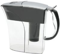 Brita 42632 Rivera Water Pitcher, Water pitcher, Chrome finish, Most advanced water filtration system reduces 99% of lead that may be in tap water, Removes chlorine sediment and other harmful substances for clean great tasting water, A flip top lid which makes for easy, no mess filling, SMART electronic filter change indicator displays remaining filter life, 8 ounce glasses, 1 pitcher and 1 filter Capacity, UPC 060258426328 (42632 BRITA42632 BRITA-42632 BRITA 42632) 