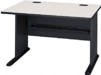 Bush WC8448A Series A: Slate 48" Desk , Sturdy 1"-thick desk surface, Sturdy molded ABS feet with steel insert, Accepts Pencil Drawer or Keyboard Shelf, Adjustable levelers for stability on uneven floor, Slate Finish, UPC 042976084370 (WC8448A WC-8448-A WC 8448 A) 