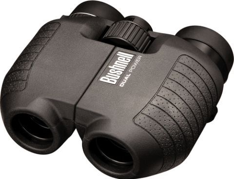 Bushnell 1751030 Spectator 5-10x25 Binocular, Porro Prism Type, 5-10x Magnification, 25 mm Objective Lens Diameter, 15.2 mm Eye Relief, Focus-Free Type, AFOV: 56.6-37.0, BAK4 porro prism design for enhanced clarity, Durable construction with a streamlined design, Multicoated lenses for maximum light transmission, UPC 029757175113 (1751030 175-1030 175 1030)