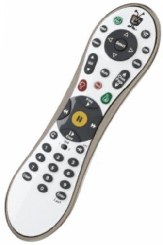 TiVo C00211 Glo Premium Remote, Gloss White Finish with Chrome Rim, Backlit keys, Programmable to control power, input, volume, and mute on your TV and A/V receiver using built-in database of commands, or learn these commands directly from your TV's and receiver's remote controls (C-00211 C00-211 C00 211 C00211 TIVC00211 TIV-C00211)