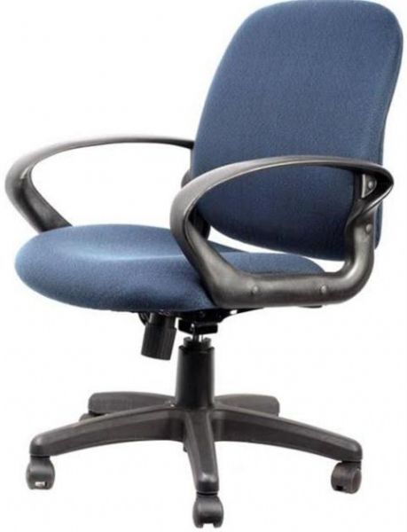 Innovex C0035F33 Office Desk Chair, Navy Blue Fabric, Ergonomic design, Back height adjustable, Arm rest adjustable side to side, Easy & ready to assemble, UPC 811910003537 (C0035F33 C00-35F33 C00 35F33 C0035 F33 C0035-F33)