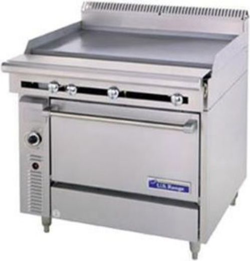Garland C0836-1-1M Cuisine Series Heavy Duty Range, 40,000 BTU burner, 100% safety oven pilot, Stainless front and sides, Full-range valve control (-1), Fully insulated oven interior, 1 1/4