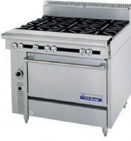Garland C0836-12 Cuisine Series Heavy Duty Range, 2 Quantity of Burners, 40,000 BTU oven burner, 6" - 152mm chrome steel adj. legs, 6" - 152mm high stainless steel stub back, 12" - 305mm hot top section 25,000 BTUs, 1-1/4" NPT front gas manifold, Fully insulated oven interior, Stainless steel front and sides, One-piece cast iron top grates, Open top burners 30,000 BTU, Full-range burner valve control, Can be installed individually or in a battery (C0836-12 C0836 12 C083612) 