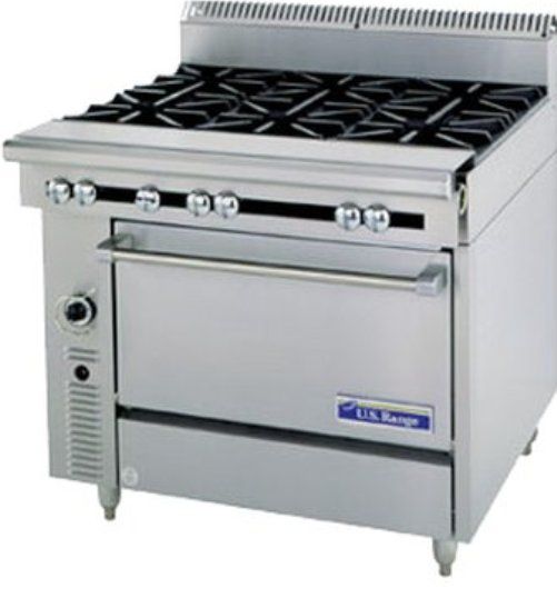 Garland C0836-12 Cuisine Series Heavy Duty Range, 2 Quantity of Burners, 40,000 BTU oven burner, 6