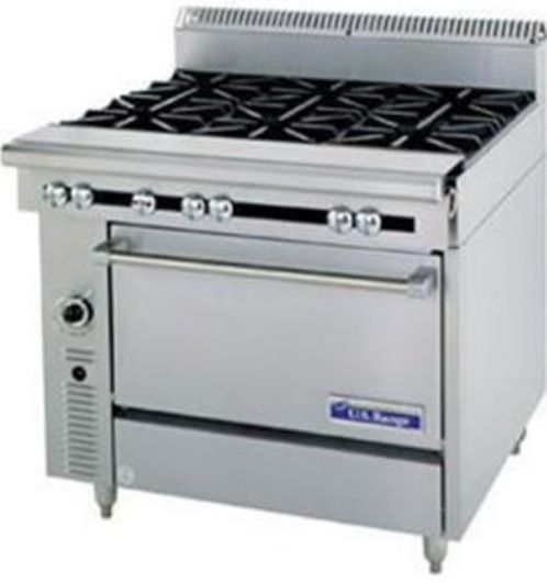 Garland C0836-12C Cuisine Series Heavy Duty Range, 40,000 BTU oven burner, 6