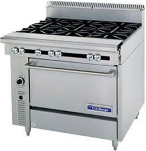 Garland C0836-12CM Cuisine Series Heavy Duty Range, 40,000 BTU oven burner, Fully insulated oven interior, 1-1/4