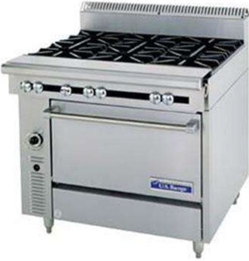 Garland C0836-12RM Cuisine Series Heavy Duty Range, 40,000 BTU oven burner, Fully insulated oven interior, 1-1/4