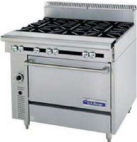 Garland C0836-13LM Cuisine Series Heavy Duty Range, 40,000 BTU oven burner, Fully insulated oven interior, Stainless steel front and sides, 1-1/4" NPT front gas manifold, One-piece cast iron top grates, Open top burners 30,000 BTU, Full-range burner valve control, 6" - 152mm chrome steel adj. legs, 12" - 305mm hot top section 25,000 BTUs, 6" - 152mm high stainless steel stub back (C0836-13LM C0836 13LM C083613LM) 