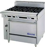 Garland C0836-14M Cuisine Series Heavy Duty Range, 40,000 BTU oven burner, Fully insulated oven interior, 1-1/4" NPT front gas manifold, 6" - 152mm chrome steel adj. legs, Open Top burners 30,000 BTU each, 6" - 152mm H stainless steel stub back, Stainless steel front and sides, One-piece cast iron top grates, Full-range burner valve control, Can be connected individually or in a battery, Stainless steel front rail with position adjustable bar  (C0836-14M C0836 14M C083614M) 