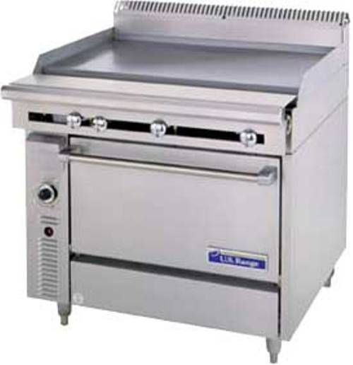 Garland C0836-2 Cuisine Series Heavy Duty Range, Stainless front and sides, 40,000 BTU oven burner, 1.25