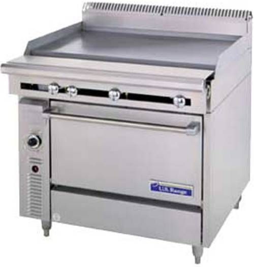 Garland C0836-2-1 Cuisine Series Heavy Duty Range, Stainless front and sides, 40,000 BTU oven burner, Fully insulated oven interior, 1.25