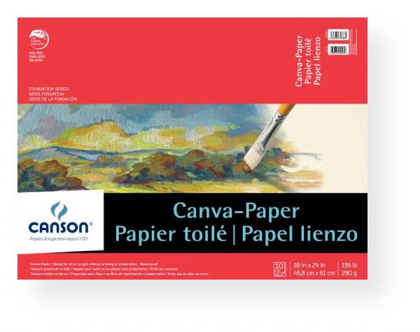 Canson C100510845 Foundation Series Canva Paper, 18