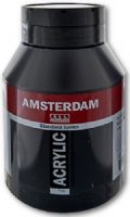 Royal Talens C100515227 Amsterdam, All Acrylic Standard Series, 1000 ml Oxide Black; With a full compliment of standard and specialty colors, this line is the student acrylic brand with the best value and a wide array of color options; UPC 8712079044626 (ROYALTALENSC100515227 ROYALTALENS C100515227 ROYAL TALENS C 100515227 ROYALTALENS-C1005151227 ROYAL-TALENS C-100515227) 