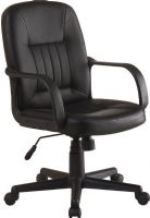Innovex C1064L29 High-Back Leather Office Chair, Ergonomic design, Pneumatic seat-height adjustment, Casters provide easy mobility, High back, UPC 811910106429, 40" H x 26.4" W x 25.5" D (C1064L29 C-1064L-29 C 1064L 29) 