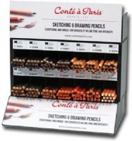 Conte C1095333D Sketching And Drawing Pencil Display Assortment; Soft, smooth leads; Pierre Noire pencils feature a black that is dense, rich, deep, and indelible; Dimensions 10.24" x 20.47" x 11.02"; Weight 4.31 Lbs (CONTEC1095333D CONTE C1095333D C1095333 D C 1095333D 1095333 CONTE-C1095333D C1095333-D C-1095333D) 
