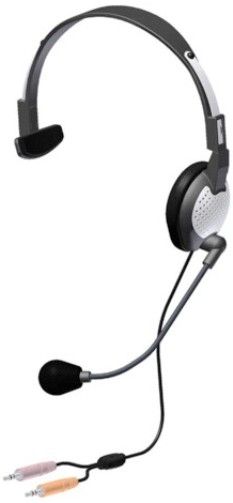 Andrea Electronics C1-1022100-1 Model NC-181 High Fidelity Monaural PC Headset With Noise Canceling Microphone, Pro-flex wire microphone boom for accurate microphone placement, Windsock for minimal breath popping, 40mm speaker with CD quality deep base sound and large comfortable ear cushion (C110221001 C11022100-1 C1-10221001 NC181 NC 181)