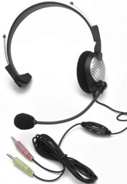 Andrea Electronics C1-1022200-1 model NC-181VM High Fidelity Monaural PC Headset with Noise Canceling Microphone, -44 dB Microphone Sensitivity, 50 Hz-20 kHz Frequency Response, 32 Ohm Impedance, Over-the-head, Monaural SNR, Semi-open, Pro-flex wire microphone boom, Windsock for minimal breath popping, 40mm speaker with CD quality deep base sound and large comfortable ear cushion (C1-1022200-1 C1 1022200 1 C110222001 NC-181VM NC 181VM NC181VM)