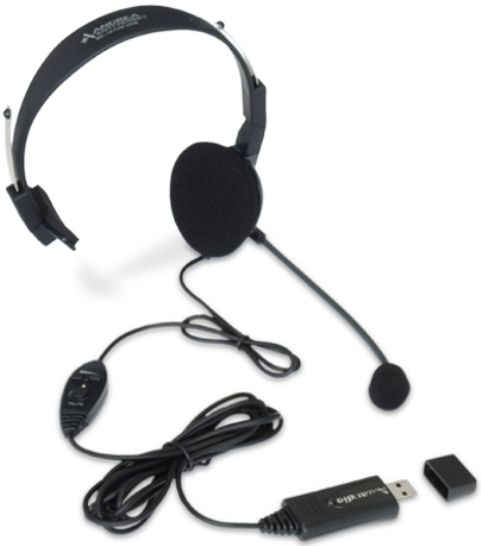 Andrea C1-1022300-1 model NC-181VM USB headset, Single earpiece and boom microphone, USB connection of both headphone and microphone, Vista compatible, PureAudio patented noise reduction speech enhancement algorithm, Enables clear digital audio input for all speech-enabled applications with USB-enabled PCs running Windows XP or Vista, Alternative to NC-7100 NC7100, UPC Code 752921040657 (C1-1022300-1 C1 1022300 1 C110223001 NC 181VMUSB NC181VMUSB NC-181VMUS) 
