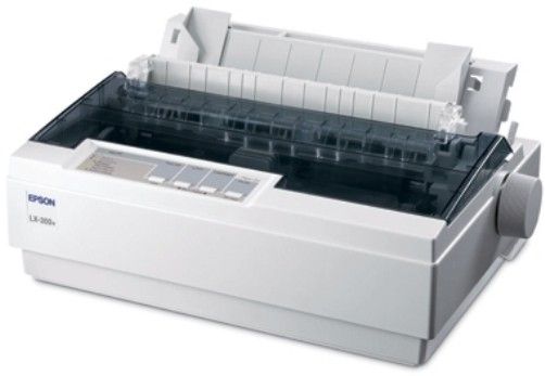 Epson C11C640001 Model LX-300+ II Impact Printer, 9-pin, serial, impact dot matrix, narrow carriage, Prints up to 337 cps in High-speed Draft Mode, Delivers an MTBF rating of 6,000 POH. Produces upto 400 million strokes/wire, Handles up to 5-part forms with ease, UPC 010343858558 (C11-C640001 C11C-640001 LX-300PLUS LX300 LX-300)
