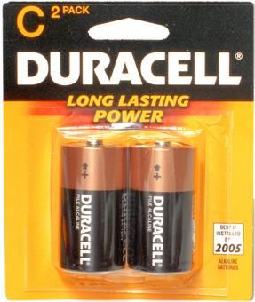 Duracell C2 DURACELL C Cell Alkaline Batteries, 2 Pack (C2-DURACELL C2DURACELL)