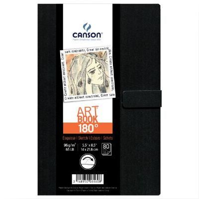 Canson 200006460 Spineless Book 5 1/2 x 8 1/2 inches, Color White/Ivory, Quantity 80; Sturdy stitch binding allows the sketchbook to lay completely flat when open; It cleverly combines practicality (no spine, magnetic closure, solid, acid-free, resistant cover) and elegance (black cover with rounded corners); Shipping Dimensions 8.50 x 5.50 x 0.50 inches; Shipping Weight 0.50 lb; EAN/JAN 3148950064608 (C200006461 C-200006460 C/200006460 CANSON200006460 CANSON-200006460)