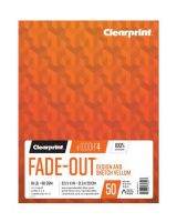Clearprint C26321620911 Series 1000H, 4 Fade Out Vellum, 8.5" x 11" With 50 Sheets; Fade out retains all the qualities of the traditional 1000H cotton vellum, while featuring non repro blue grids in a wide range of gradations; Patter of 4" x 4" grid; Lines will not reproduce when used with traditional graphic arts cameras or copiers; Dimensions 8.5" x 11"; Weight 0.73 Lbs; UPC 720362353223 (CLEARPRINTC26321620911 CLEARPRINT C26321620911 CLEAR-PRINT- C26321620911) 