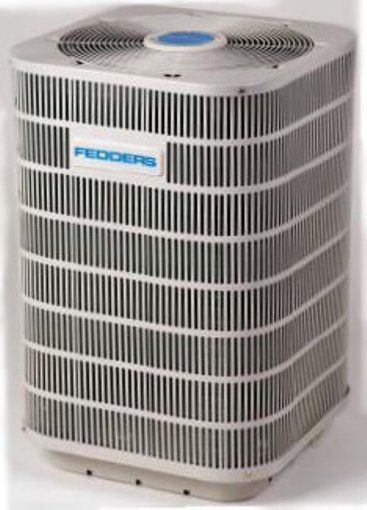 Fedders C30ABZ1VF Split System Air Conditioner, 2.5 Ton Condensing, 1800  CFM, 13 SEER Efficiency, 30000 Total BTUs, 230 Voltage, Factory installed liquid line filter drier, Long life copper tubes, aluminum fins, State-of-the-art compressors, Large, wrap-around coil surface, Galvanized steel exterior cabinet with 1,000-hour salt spray, powder-coated finish, Powder-coated fan guard, Full louvered panel to protect coil, R-410A Refrigerant (C-30ABZ1VF C 30ABZ1VF C30 ABZ1VF C30-ABZ1VF)