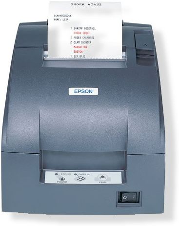 Epson C31C515653 Receipt Printer; Smooth and Easy Transition, Three printer models, Easy to operate, Faster print speed, Drop-in paper loading, Two-color black and red printing, Impactful logo printing in black, Flexible paper widths, UPC 611953132511; Weight 5 Lbs; Dimensions 6.29