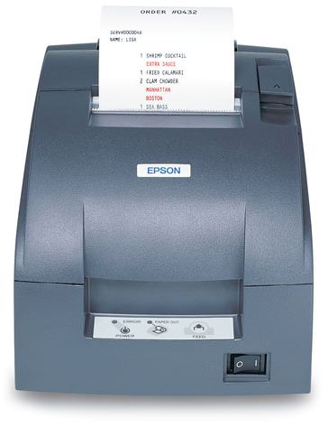 Epson C31C518653 Model TM-U220PD Receipt Printer, Two-color, Dot-matrix, Dark Gray (C31-C518653, TMU220PD, TM-U220, TMU220)
