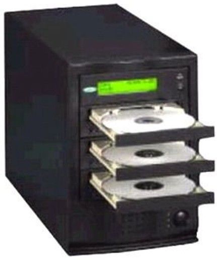 ZipSpin C352-BLK CD Tracer Tower, Standalone, Three 52X Writers, 3 - 52x Write Drives, 2  9 Drive Configurations System Capacities, 48x or 52x with variable write speed to 1x Write Speeds, 52x Max Recording Speed, 3 CD Recorder, Black Color (C352-BLK C352BLK C-352-BLK C352)