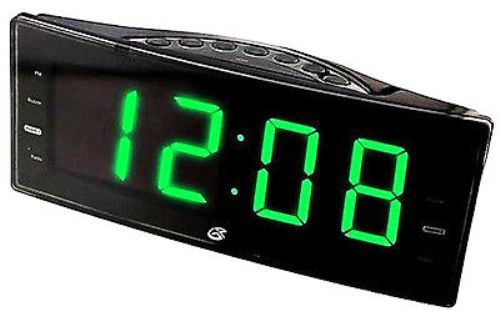 GPX C353B Clock Radio, Built-in Clock Digital clock, dual alarm clock, Snooze, sleep, wake Timer, 2 Alarm Qty, 1.8