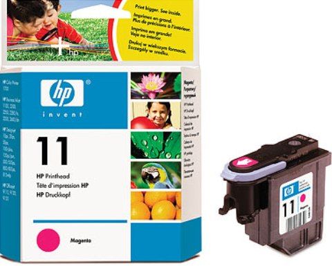 HP Hewlett Packard C4812A HP 11 Magenta Printhead, New Genuine Original OEM HP Hewlett Packard, Built-in smart chip for outstanding print quality without guesswork, Wide printhead with more nozzles for extra-fast printing (C-4812A C4812-A C4812)