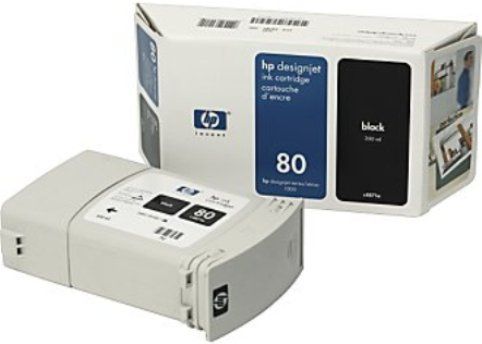 HP Hewlett Packard C4871A Black Ink Cartridge For use with HP Designjet 1000 series printers, Inkjet Print Technology, 350 ml Ink Volume, 4400 Page D-size at 5% Coverage Per Cartridge Print Yield, New Genuine Original OEM HP Hewlett Packard Brand, UPC 088698629154 (C-4871A C 4871A C4871 A C4871-A)