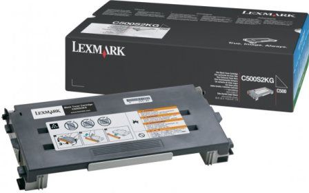 Lexmark C500S2KG Black Toner Cartridge, Works with Lexmark C500n X500n and X502n Printers, Up to 2500 standard pages in accordance with ISO/IEC 19798, New Genuine Original OEM Lexmark Brand, UPC 734646012119 (C500-S2KG C500 S2KG C500S2K C500S2 C500S)
