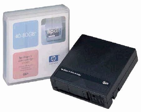 HP Hewlett Packard C5141F DLT Tape IV 40/80GB Data Cartridge, 40 GB native capacity, 80 GB compressed capacity, 557 m tape length, Rated for 500000 read/write passes, Optimum compatibility with HP SureStore and StorageWorks and other DLT tape drives; 1828ft of Length, UPC 088698143902 (C5141-F C5141 C-5141) 